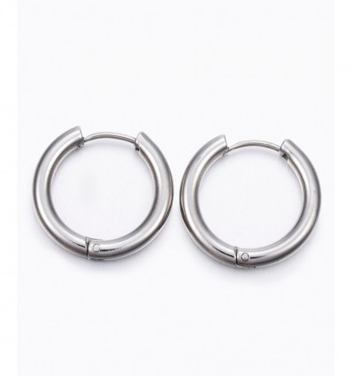 Créole inoxydable épaisse 30mm (2pcs)
