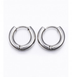 Créole inoxydable épaisse 30mm (2pcs)