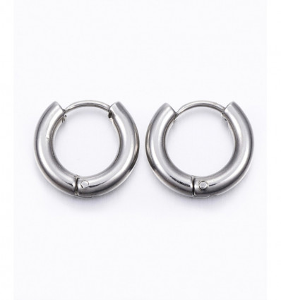 Créole inoxydable épaisse 30mm (2pcs)