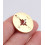 Pendentif pastille inoxydable poinçonnée