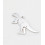 Pendentif pastille inoxydable poinçonnée