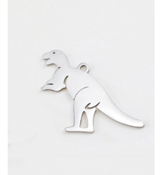 Pendentif pastille inoxydable poinçonnée