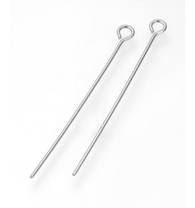 Créole inoxydable épaisse 30mm (2pcs)