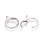 Dormeuses acier inoxydable (1paire)