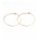 Créole acier inoxydable - doré (2pcs)