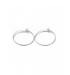 Créole acier inoxydable - doré (2pcs)