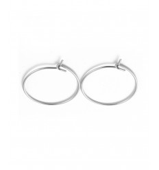 Créole acier inoxydable - doré (2pcs)