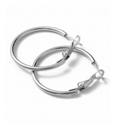 Créole acier inoxydable - doré (2pcs)