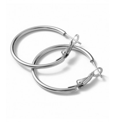 Créole acier inoxydable - doré (2pcs)