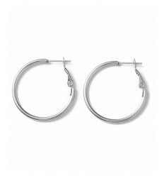 Créole acier inoxydable - doré (2pcs)