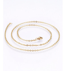 Collier chaine avec fermoir acier inoxydable