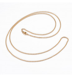 Collier chaine avec fermoir acier inoxydable