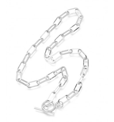 Collier chaine avec fermoir acier inoxydable