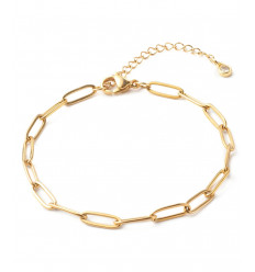 Collier chaine avec fermoir acier inoxydable