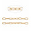 140pcs - Anneaux brisés ovales 8x5mm - acier inoxydable