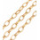 140pcs - Anneaux brisés ovales 8x5mm - acier inoxydable