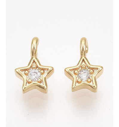Mini pendentif étoile avec zircon