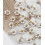 Pendentif fleur tissée en perles de verre - acier inoxydable