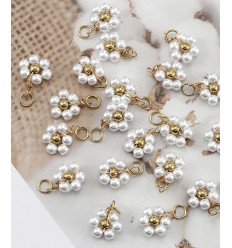 Pendentif grande rose des vents + zircons