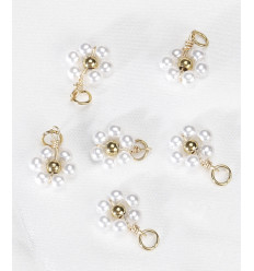 Pendentif grande rose des vents + zircons