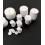 28mm - Bouton blanc classique 2 trous