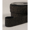 Elastique rayures lurex or 30 mm