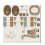 Tissu jacquard bio "Leaf" - Mind The Maker