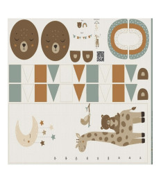 Tissu jacquard bio "Leaf" - Mind The Maker