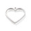 Pendentif coeur pour résine