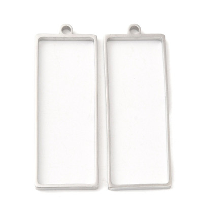 Pendentif rectangle pour résine