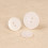 15mm - Bouton 2 trous satiné