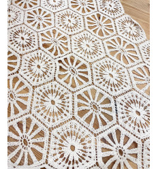 Tissu jacquard bio "Leaf" - Mind The Maker