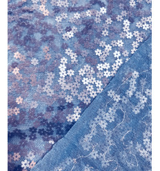 Tissu jacquard bio "Leaf" - Mind The Maker