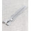 18 cm - zip non séparable lurex