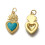 Pendentif coeur ex-voto avec émaillage