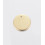 Pendentif pastille inoxydable poinçonnée