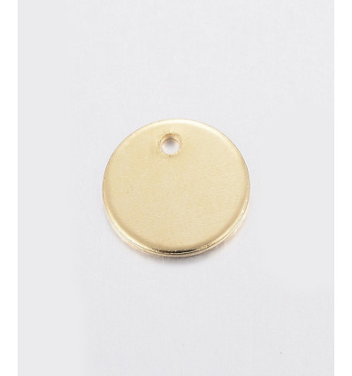 Pendentif pastille inoxydable poinçonnée