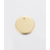 Pendentif pastille inoxydable poinçonnée
