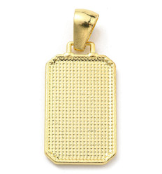 Pendentif plaque avec main émaillée