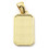 Pendentif plaque avec main émaillée