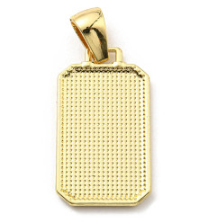 Pendentif plaque avec main émaillée