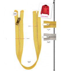 50 cm - zip séparable lurex