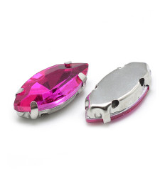 15mm - Strass à coudre - amande