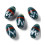 Perles tubes à broder 12mm
