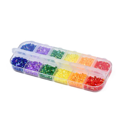 Kit de cabochons en résine colorés