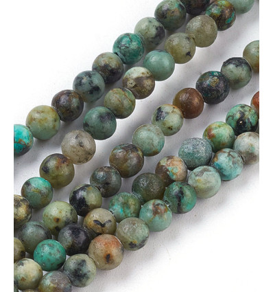3mm - Chapelet pierre - turquoise
