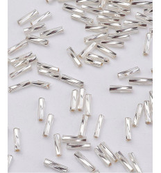 Perles tubes à broder 12mm