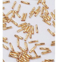 Perles tubes à broder 12mm