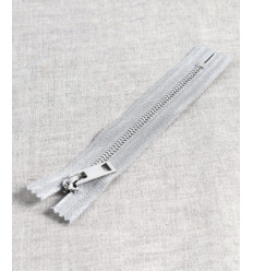 15 cm - zip non séparable lurex