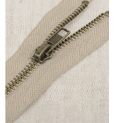 15 cm - zip non séparable lurex